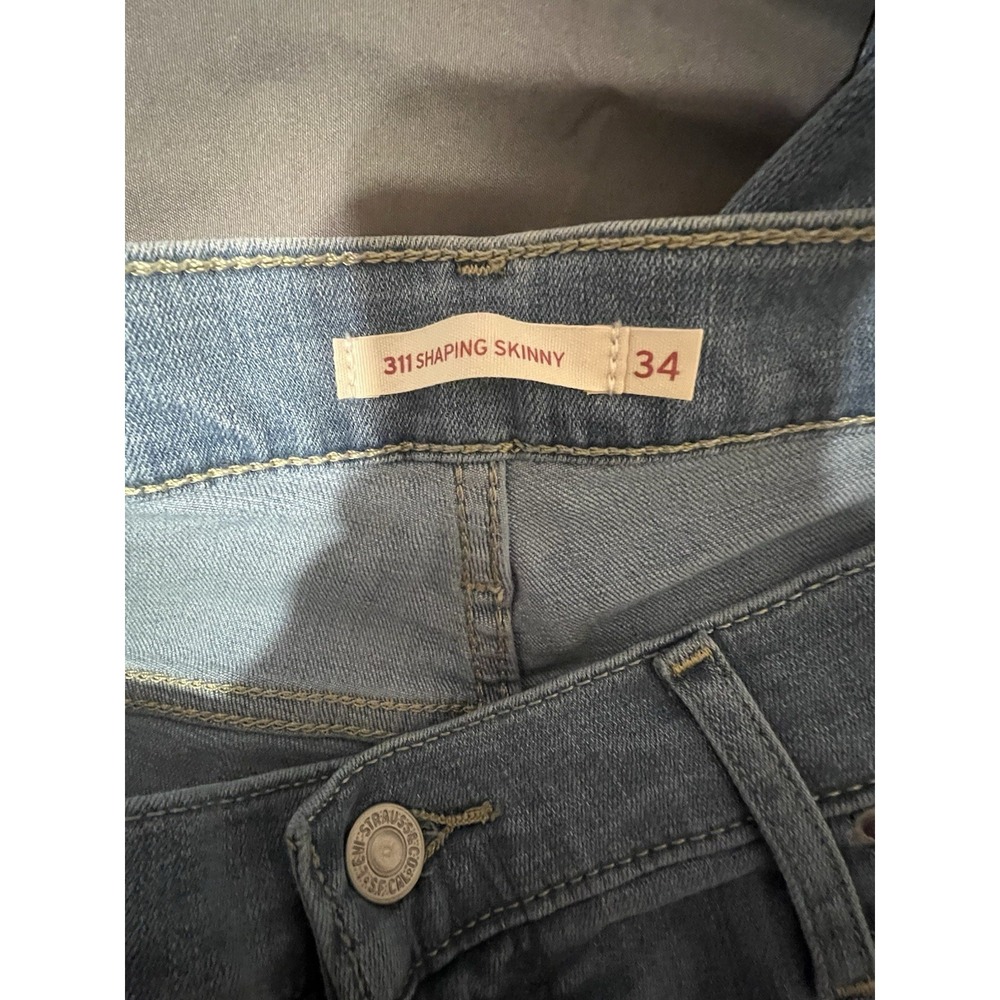 NWT Levi's Women's 311 Shaping Skinny Mid-Rise Jeans Actual Size 38x29.5 - Picture 6 of 6